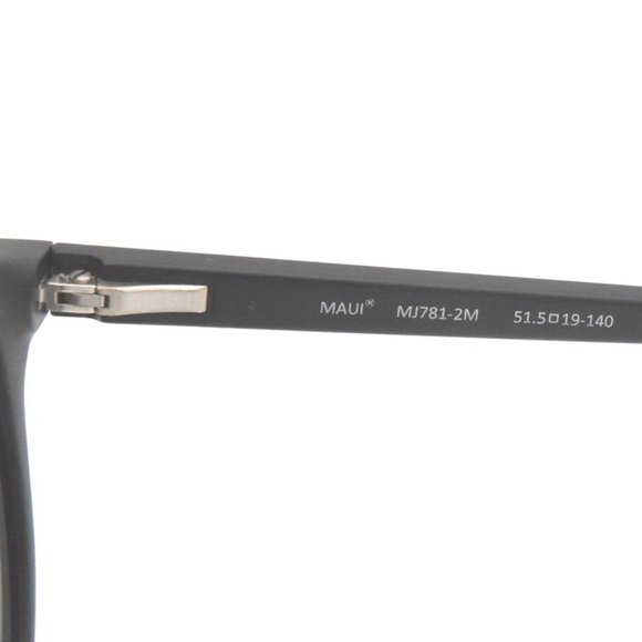 Maui Jim Sunglasses AH DANG! 781-2M Matte Black Frame Blue Hawaii Polari…